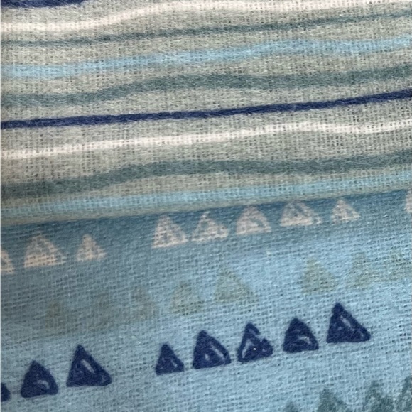 100% COTTON 4 PACK RECEIVING BLANKETS( DINOSAURS ,STRIPES, TRIANGLES) - Picture 3 of 8